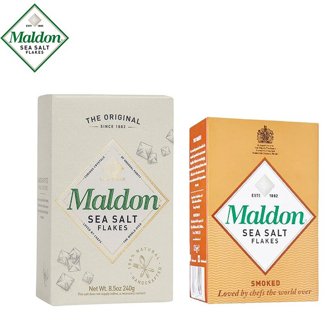 말돈 영국 maldon 바다 훈제 소금 플레이크 세트 독일직배송, 1세트, 240g