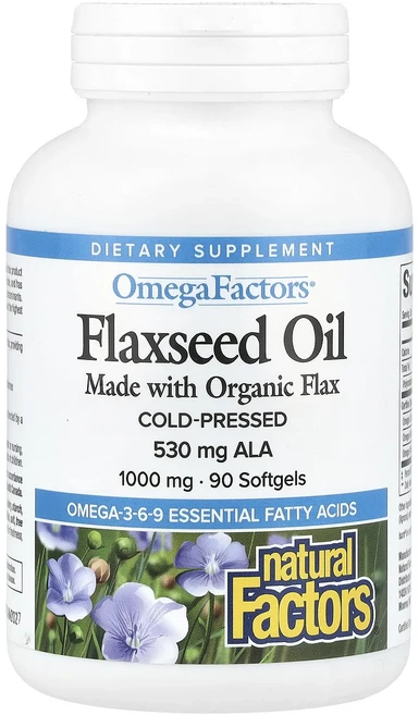 새해 첫좋은선물 Natural Factors 아마씨 오일 1000mg 소프트젤 90정 제대로 할인합니다, NaturalFactors아마씨오일1000mg소프트젤9, 1개 - 쿠팡