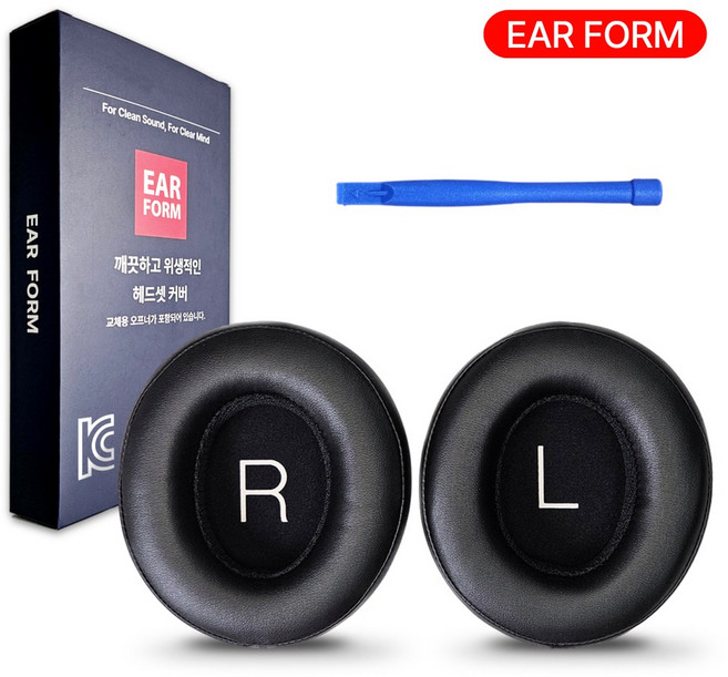 이어폼 슈어 헤드셋 커버 AONIC 50 이어패드 호환 쿠션, 블랙 (H103)