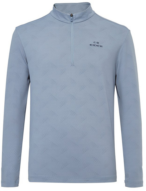 아이더 공식 남성 PERFORMANCE 자카드 긴팔짚업 티셔츠 DMP25202GB