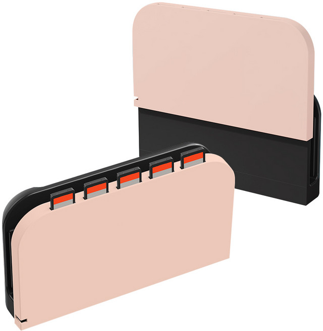 스냅케이스 닌텐도 스위치2 독 케이스 커버 게임타이틀수납, 1개, 핑크, N228