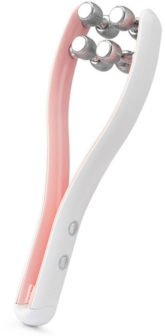 얼굴마사지기 3D 마사지롤러 다용도 안마용 저작근마사지 턱관절 롤러 근육 풀기, 분홍색