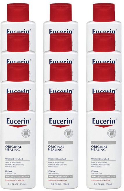 유세린 오리지널 힐링 로션 건성 민감성 피부, 250ml, 12개입