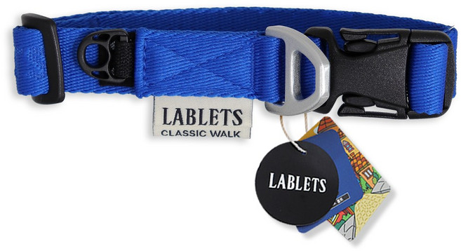 랩릿 강아지 목줄 클래식에어 소형견, 클래식 블루, 1개