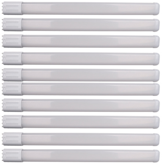 국산 LED 형광등 램프 18W 25W 호환형 대체용 교체용 2개입(1세트), 10개, 주광색