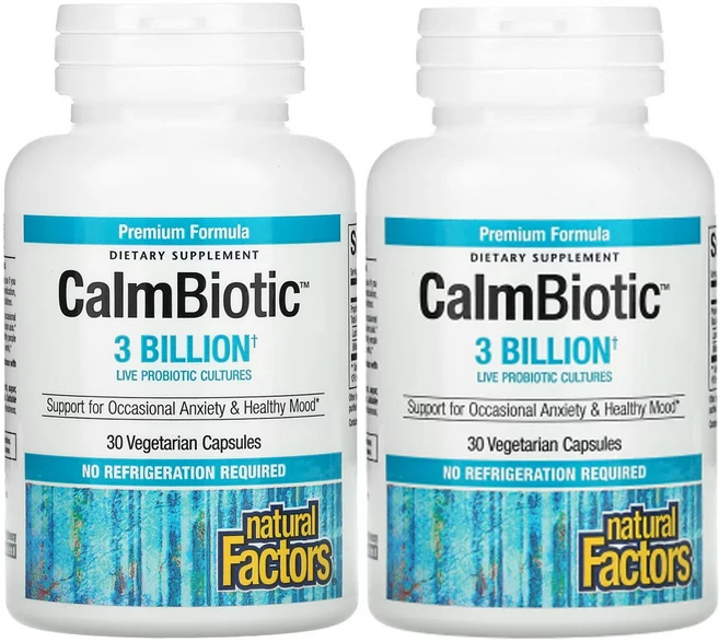 네츄럴팩터스 Calm Biotic 30억 베지 캡슐 30정, 2팩 - 쿠팡