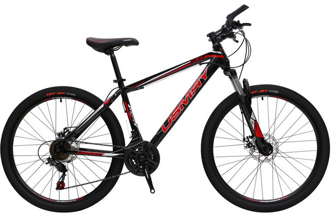 SPORTONE U25 21速26吋高碳鋼登山車LEADER2.0, 黑紅, 1個