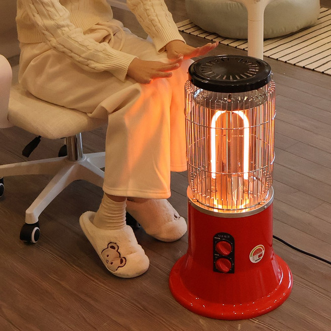 다우하이텍 전기난로 전기히터 난로 열가마 세라믹 카본 히터 온풍기 전기온풍기, 회색, 2400T(H)나노카본 히터타이머(2.4Kw신형)