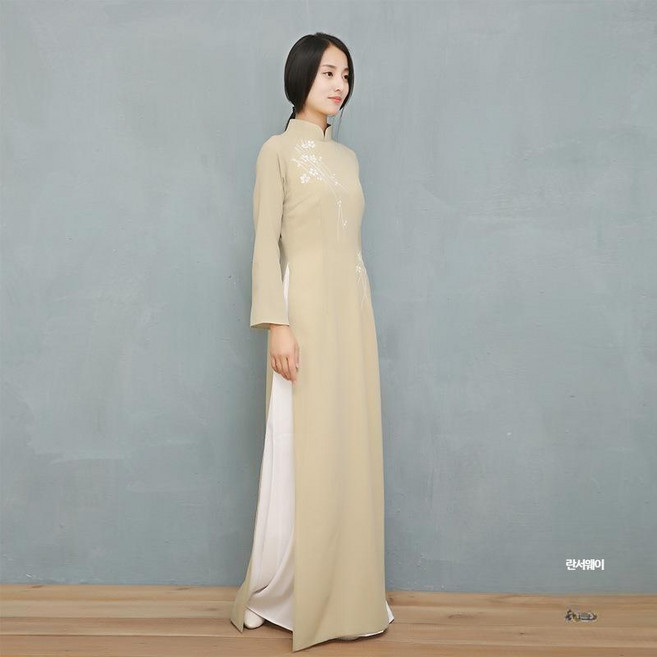 아오자이 베트남전통의상 우아한 무대의상 치파오