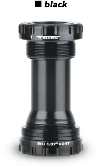 MEROCA 중앙 무브먼트 크랭크셋 68MM 통합 자전거 브래킷 하단 크랭크 MTB 산악 액세서리, Black BB44, 1개