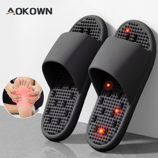 AOKOWN 욕실 슬리퍼 미끄럼방지 물빠짐 EVA 건강 지압슬리퍼