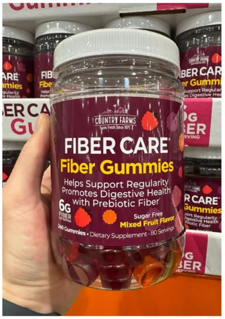 Country Farms 파이버 케어 프리바이오틱 파이버 믹스프루트 240구미, 1개, 240정 - 쿠팡