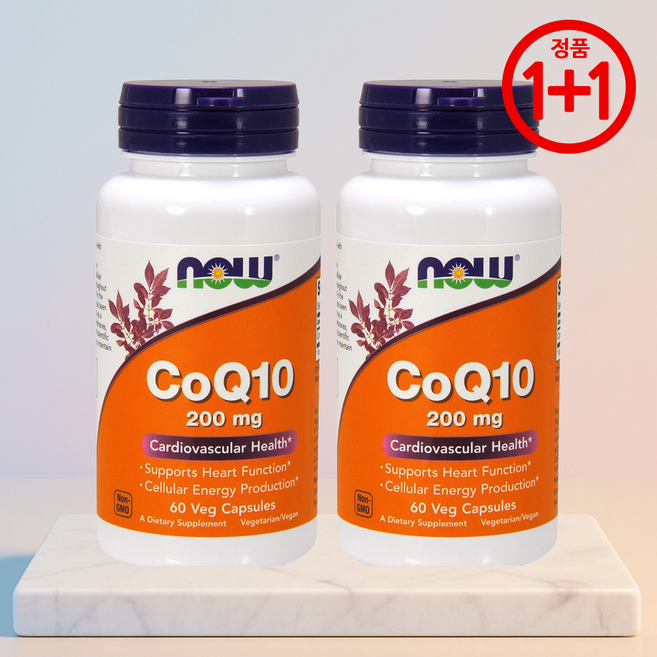 나우푸드 코엔자임큐텐 200mg 코큐텐 Q10 60캡슐 1+1