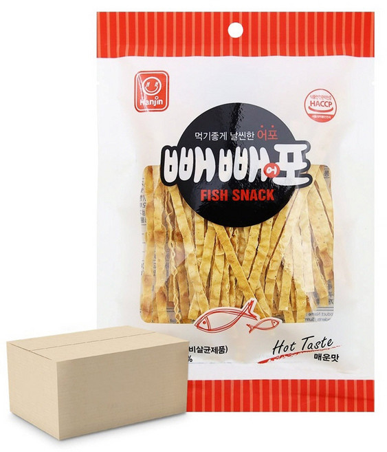 한진 빼빼 어포 매운맛, 30개, 24g