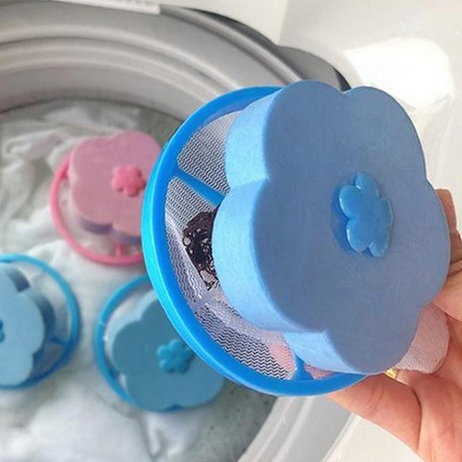 깔끔 세탁기 거름 망 극세사 미세 필터 꽃잎 먼지 이물질 머리카락 보플 제거 세제 용해, 스카이(1030-2), 1개