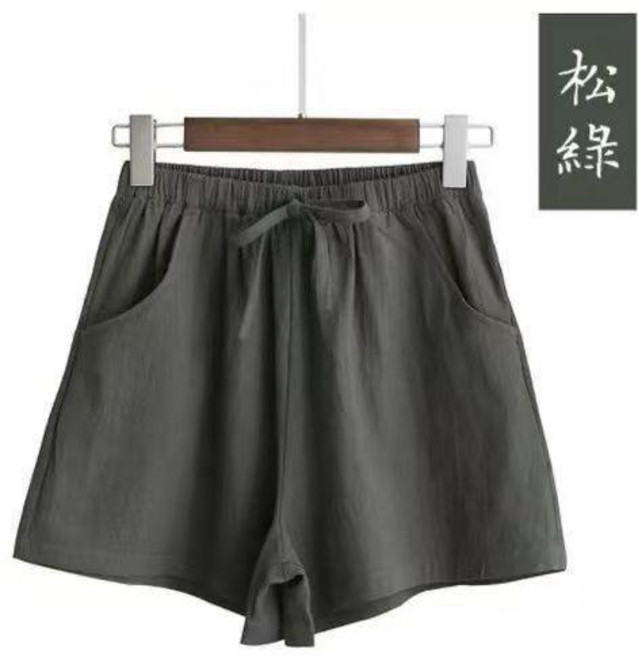 棉麻休閒寬鬆短褲