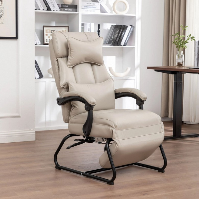 리클라이너 의자 침대형 사무실 체어렉스 피시방, 고정 팔걸이, 알루미늄 합금 발