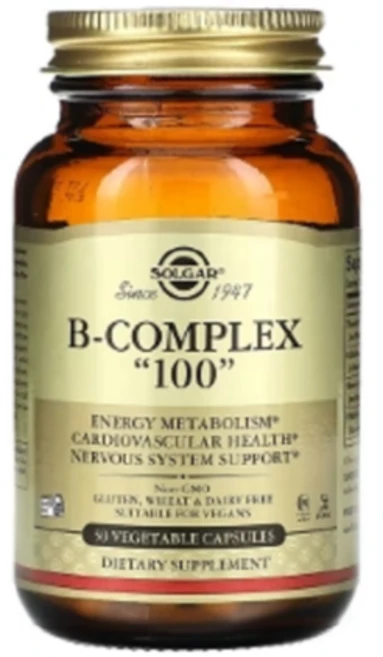 솔가 비타민 B 복합체 100mg 베지 캡슐 50정, 1개 - 쿠팡
