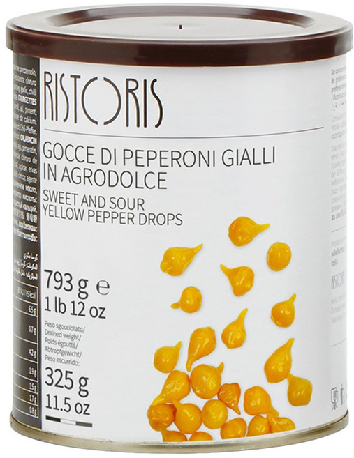 리스토리스 스윗앤사워 페퍼드롭 옐로우 레드 793g 미니피망 스위티드롭 페루비안페퍼, 옐로우 페퍼드롭, 1개