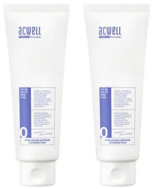 아크웰 PH 밸런싱 수딩 클렌징 폼 추천 150ml X2개, 2개