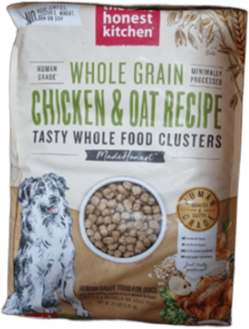 디어니스트키친 클러스터 홀그레인 치킨&오트 스몰브리드 소화개선 부드러운 소형 포메 말티즈 시츄 치와와 노령견 아기 강아지 대용량 사료, 4.54kg, 1개, 닭+야채