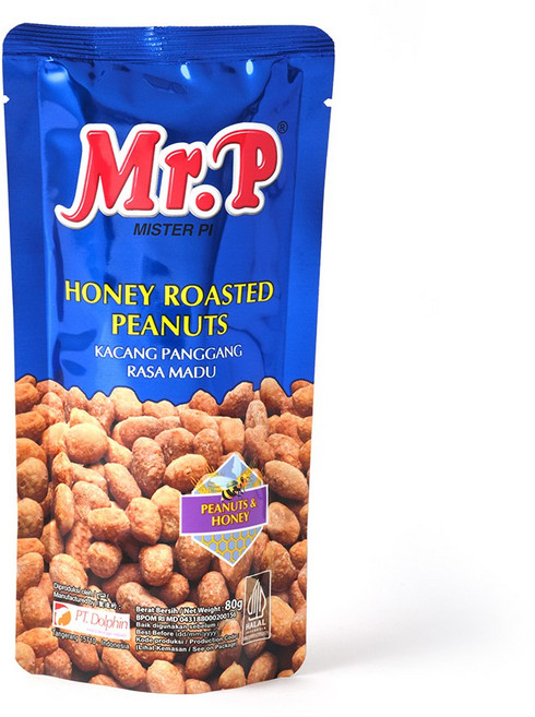[정식수입원] Mr.P 미스터피 허니로스티드 땅콩 6봉 / 허니로스티드 피넛 80g x 6팩, 6개