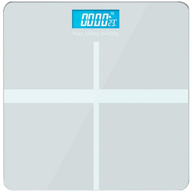 디지털 체중계 체지방 측정 몸무게 체중계 체겅분 분석가능, 화이트, 1개, 배터리형