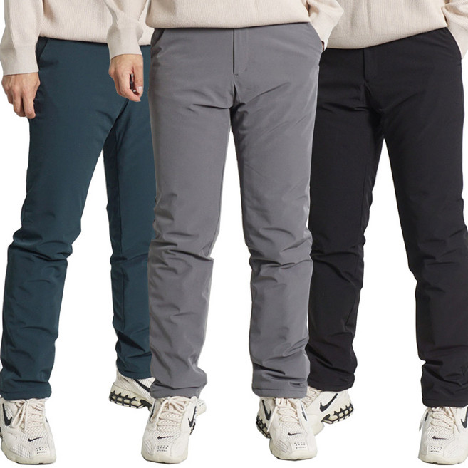 남자 패딩바지 겨울 스판 빅사이즈 등산 방한 배달 오토바이 방풍스판패딩바지
