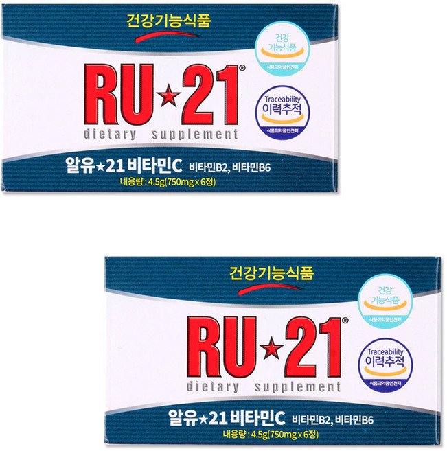 알유21 비타민C 750mg, 4세트, 6회분