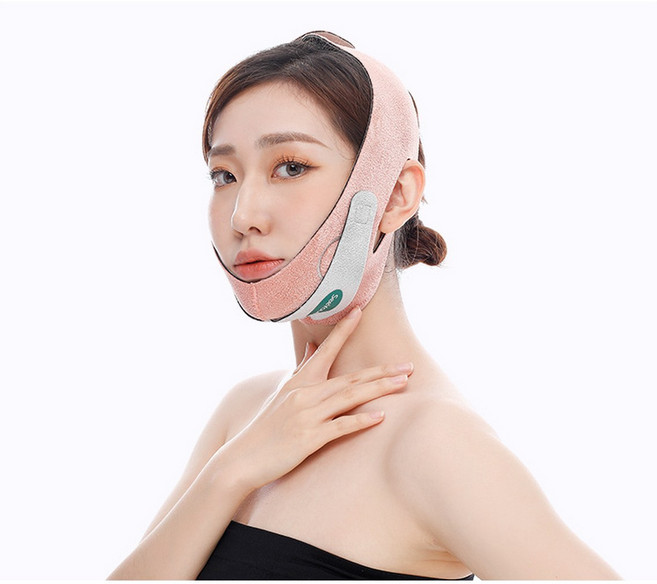 vsyoy V라인 리프팅 밴드 크래핀 턱 땡기미 턱선 땡김이 이중턱 수면 주름 턱살 마사지기구, 1개, 오렌지
