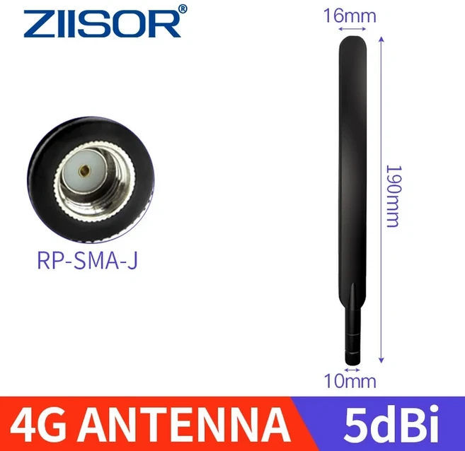 라우터 모뎀 안테나용 4G LTE RP SMA 수 인터넷 통신 부스터 게이트웨이 5dBi 모듈용, 03 TX4G JKC 19RP