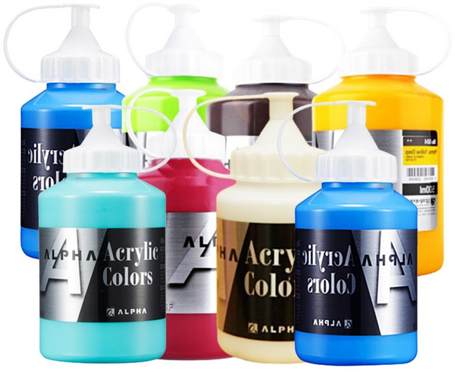 미술용 아크릴컬러물감 낱색 알파색채 500ml 1개, 925번 번트엄버