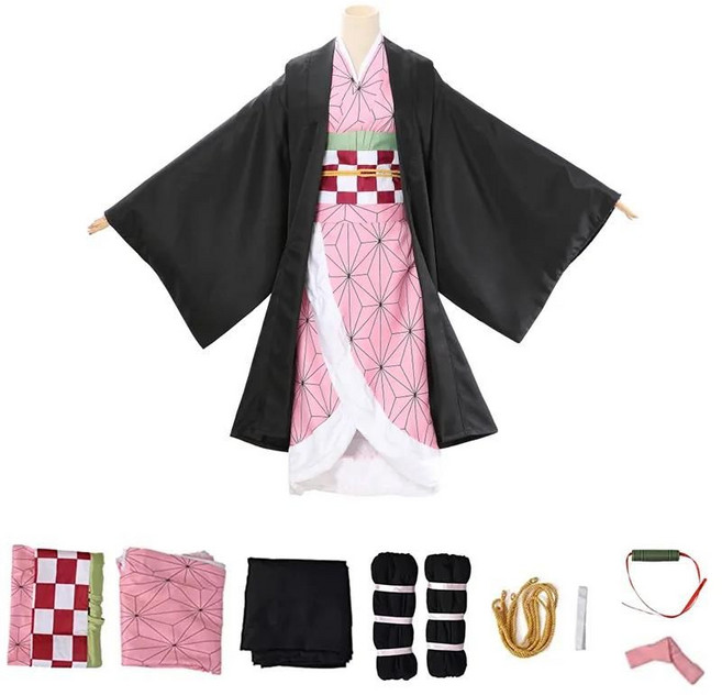 귀멸의 칼날 네즈코 코스프레 세트