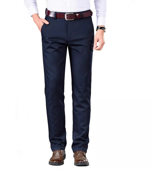 양털기모 정장바지 편안한 스판원단 체형보정 슬림스타일