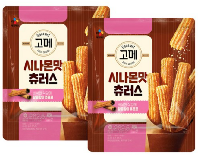 CJ 고메 시나몬츄러스, 2개, 262.5g