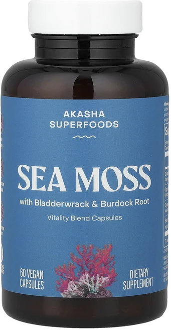 매우편하고 Akasha Superfoods 바다 이끼 베지 캡슐 60정 끝내주게잘나가는상품, AkashaSuperfoods바다이끼베지캡슐60정, 1개 - 쿠팡