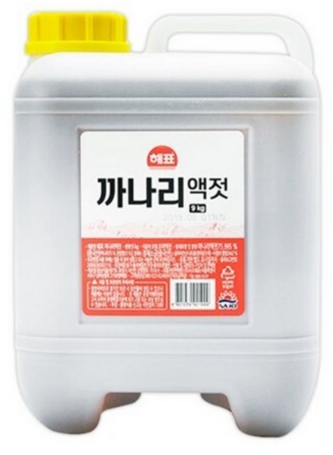 해표 까나리액젓, 1개, 9kg