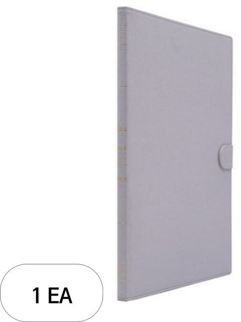 인디 가띠 클리어파일 20매, 그레이, 1개