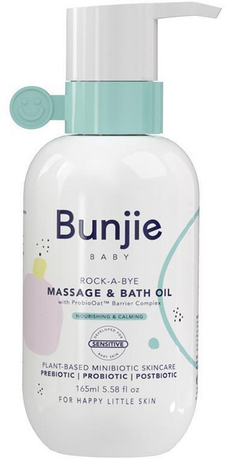 호주 번지 Bunjie Baby Massage & Bath Oil 베이비 마사지 & 바스 오일, 3개, 165ml
