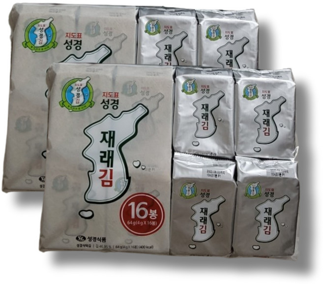 성경김 재래 식탁김 32봉, 32개