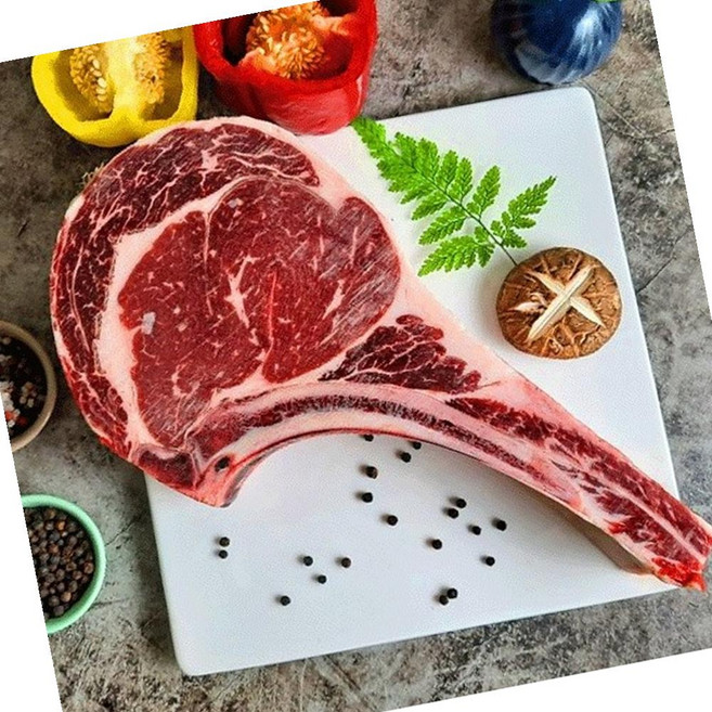 미국산 토마호크 1000g 1090g 뼈 컷팅 수입육, 1kg, 1개