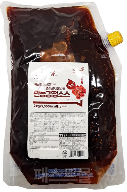 동원 비셰프 핫 만능강정소스, 동원 비셰프 핫 만능강정소스 2kg, 2kg, 1개