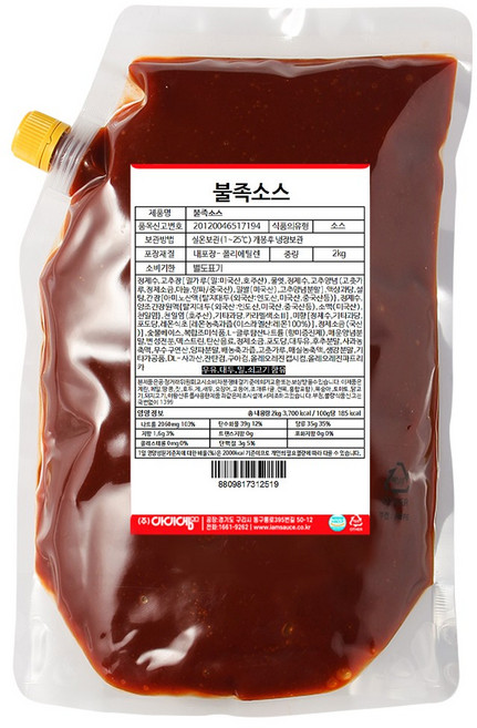 아이엠소스 불족발소스 꼼장어 쭈꾸미 전문점용, 2kg, 1개