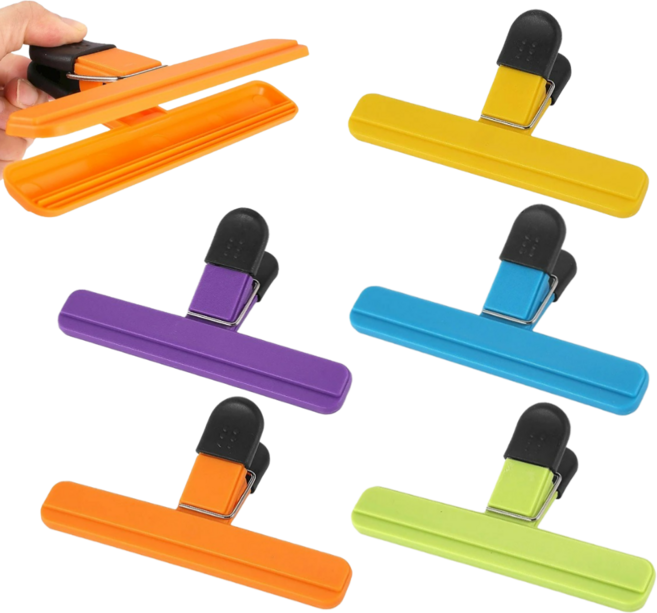 inssa365 다용도 와이드 밀봉 집게 5종 세트, 5개