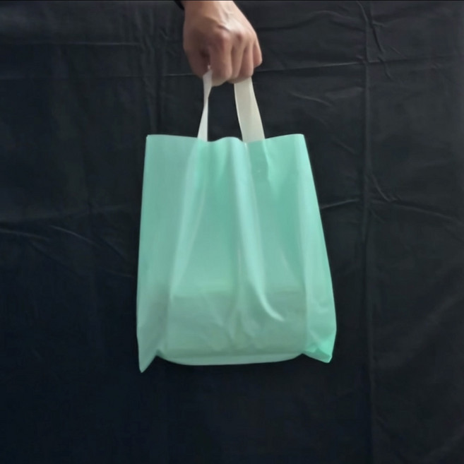 손잡이 비닐쇼핑백 소, 민트, 100개