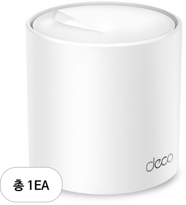 티피링크 AX5400 듀얼 밴드통합 홈 메시 Wi-Fi 6 시스템 공유기, Deco X60, 1개