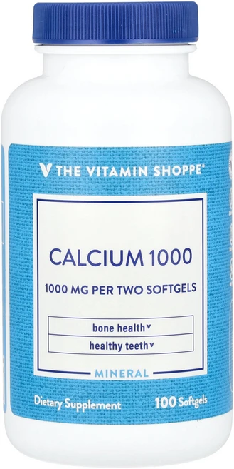 더 비타민 샵 The Vitamin Shoppe 칼슘 1000 소프트젤 100정138228원산지:기타, 더 비타민 샵 The Vitamin Shoppe, 칼슘, 1개 - 쿠팡