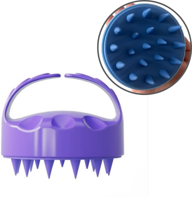 듀바홈 두피 마사지 샴푸 브러쉬, 1개, Mood Purple (무드 퍼플)