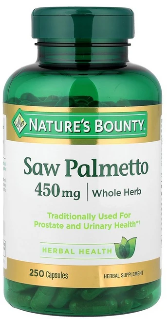 Nature's Bounty Saw Palmetto 450 mg 250 Capsules, 1 - 쿠팡