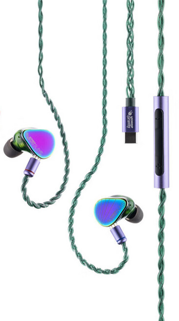 수월우 빔 C타입 DSP 게이밍 사운드 카드 노이즈캔슬링 듀얼 유닛 게이밍 이어폰, 화려한, RAYS